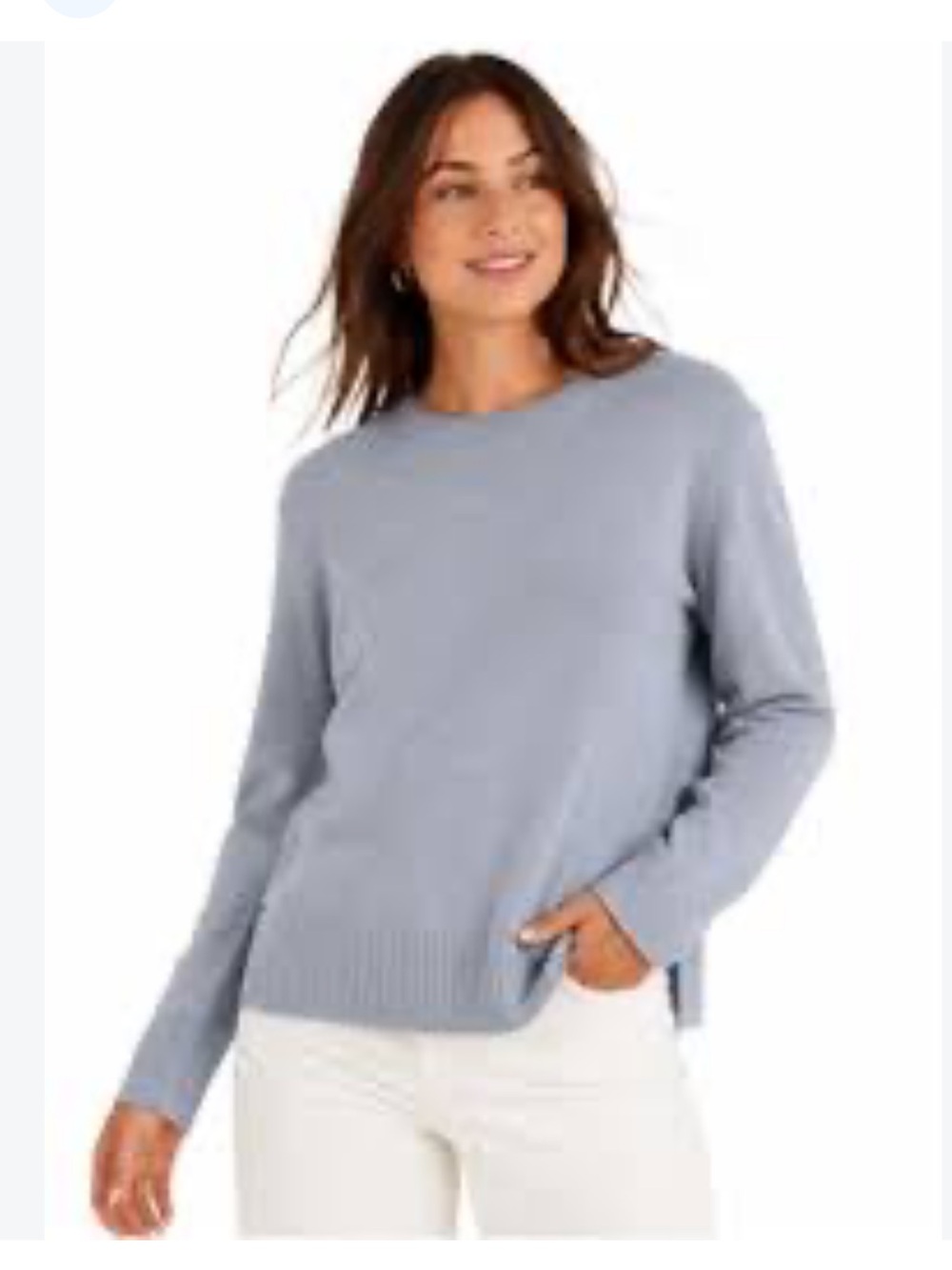 RACHEL ZOE CASHMERE CREW NECK SWEATER
